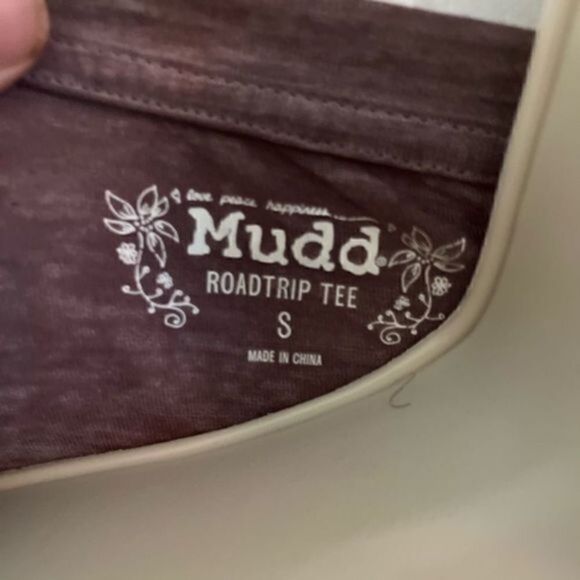 Mudd Road Trip Tee T-shirt Size Small Heathered purple - Picture 4 of 4